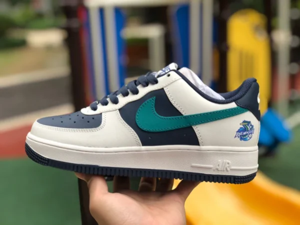 af1 화이트 블루 그린 로 Nike Air Force 1 Low 에어포스원 나이키 스니커 bs8872-033