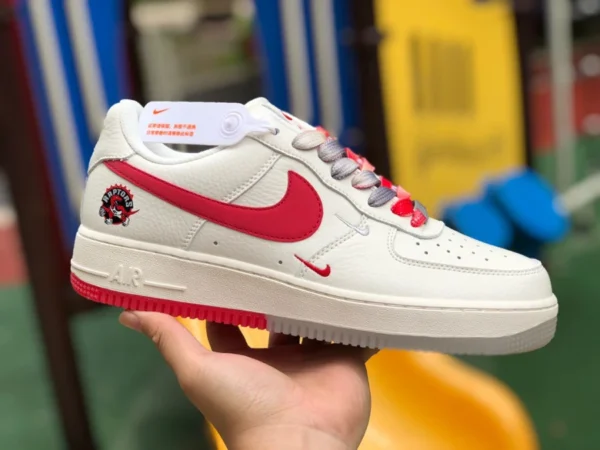 af1 베이지 레드 그레이 그라데이션 로우 Nike/Nike AIR FORCE 1 '07 LV8 2 남성 로우컷 캐주얼 보드 ch2608-216