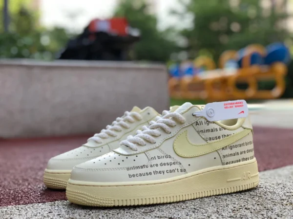 af1 오프화이트 옐로우 로우 나이키 Nike AIR FORCE 1'07 남성 에어포스원 운동화 가을 신작 cw2288-111