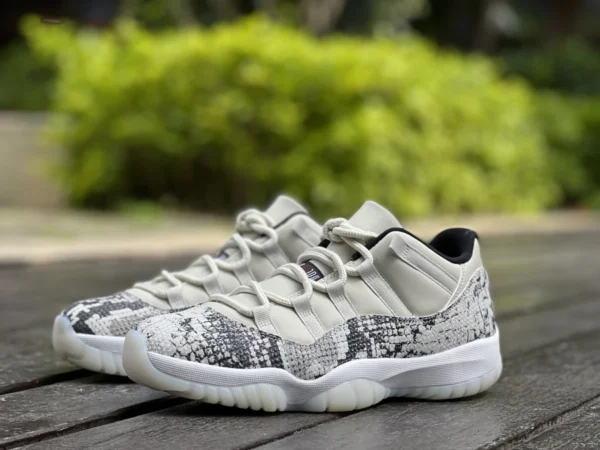 aj11 화이트 스네이크 로 Air Jordan11 AJ11 Snakeskin 화이트 스네이크 뱀 무늬 cd6846-002