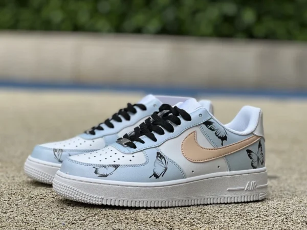 af1 화이트 라이트 블루 로우 Nike/Nike AIR FORCE 1 '07 LV8 2 남성 로우컷 캐주얼 보드 dh2920-112