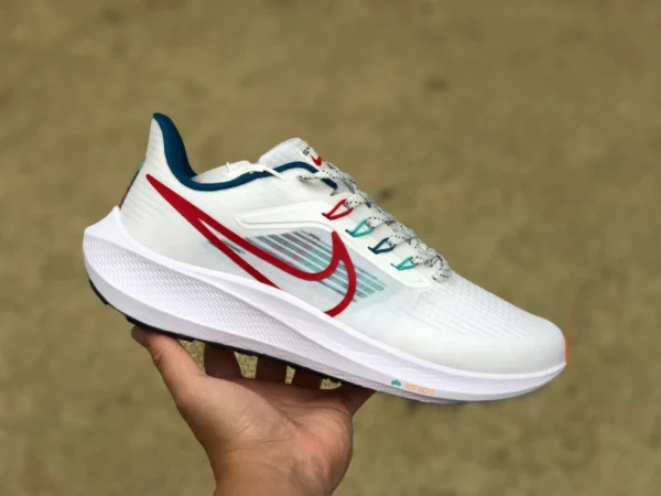 nike Pegasus 39 화이트 레드 그린 나이키 Nike Pegasus 39 런닝 슈즈 AIR ZOOM PEGASUS 39 운동화 fd4322-161