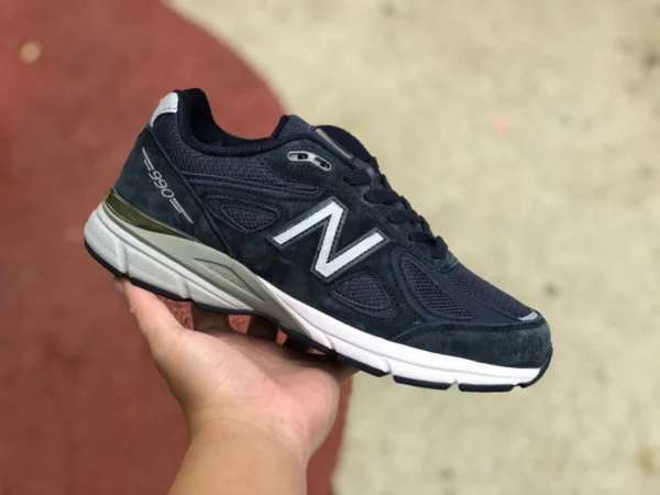 Nb990 네이비 블루 NEW BALANCE M990NV4 아메리칸 네이비 블루 커플 레트로 프레지덴셜 조깅화