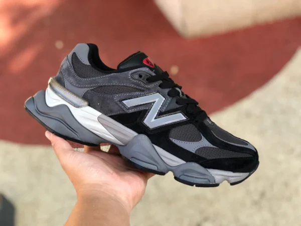 Nb9060 블랙 앤 그레이 뉴발란스 뉴트럴 레트로 캐주얼 슈즈 U9060BLK