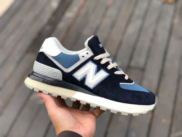 Nb574 블랙 블루 그레이 NEW BALANCE NB 2022 로고 남성 및 여성 캐주얼 스포츠 신발 복고풍 패션 조깅 신발 U574LGVC