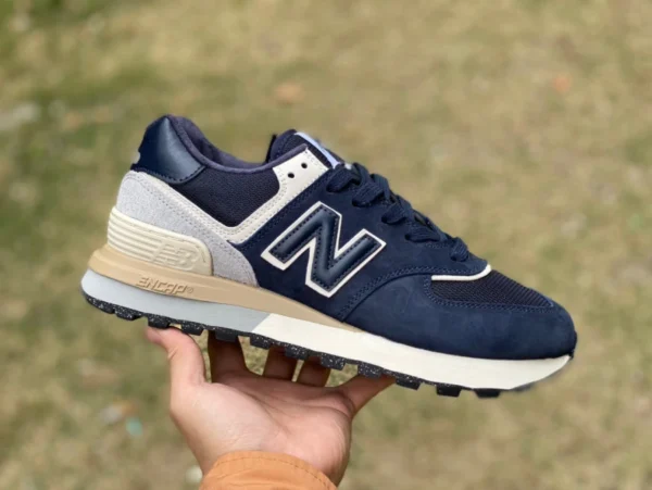 nb574 네이비 블루 New Balance574 벨벳 메쉬 통기성 캐주얼 스니커즈 라이트 브라운 U574lgbn