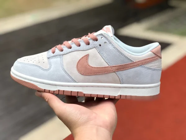 덩크 그레이 블루 핑크 NIKE DUNK LOW 그레이 블루 핑크 화석 로즈 레트르 캐주얼 스니커 DH7577-001