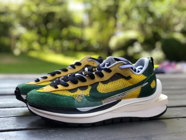 Sacai3.0 연두색 순수 오리지널 Nike Vaporwaffle x Sacai 연명 연두색 운동화 CV1363-700