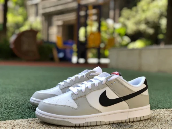 덩크 그레이 화이트 블랙 스크래치 퓨어 오리지널 나이키 Nike Dunk Low 스크래치 수트 로우탑 스케이트보드 슈즈 DR9654-001