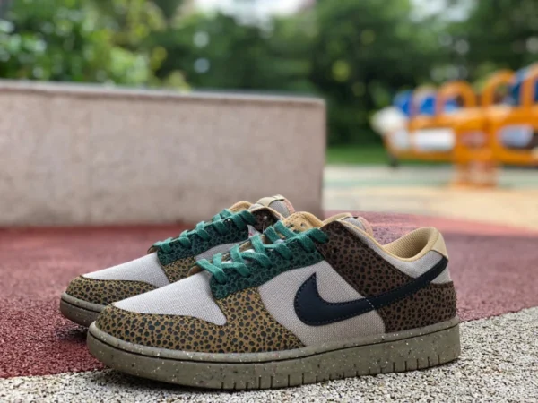 덩크 그루퍼 브라운 로 Nike Dunk Low "Safari"브라운 그루퍼 레트로 캐주얼 스니커 DX2654-200