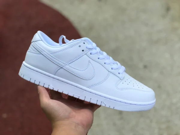 덩크 퓨어 화이트 로우 고품질 버전 Nike Dunk Low Triple White 퓨어 화이트 캐주얼 스니커즈 DD1503-109