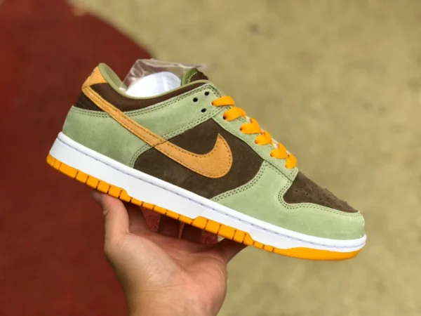 덩크 그린 브라운 오렌지 고급 Nike Dunk Low "Dusty Olive" 그린 브라운 오렌지 DH5360-300