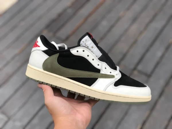 aj1 바브 로우 올리브 그린 T1 퓨어 오리지널 Travis Scott x Air Jordan 1 Low 4.0 OG WMNS "Olive" dz4137-