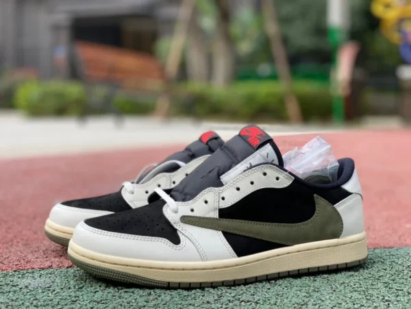 aj1 바브 로우 올리브 그린 T1 퓨어 오리지널 Travis Scott x Air Jordan 1 Low OG WMNS "Olive" DZ4137-106