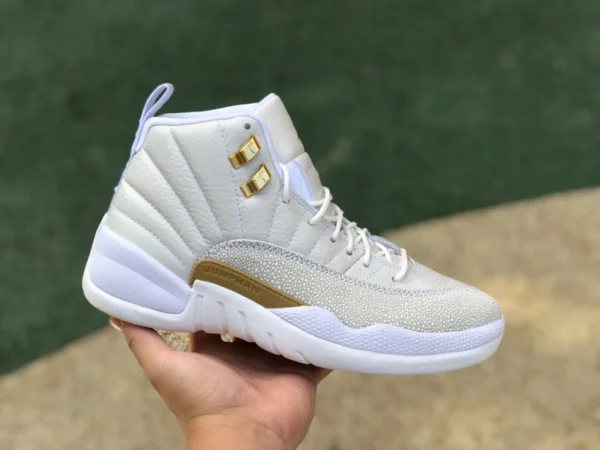 aj12 OVO 화이트 에어 조던 12 OVO 화이트 조인트 AJ12 플래티넘 올빼미 873864-102