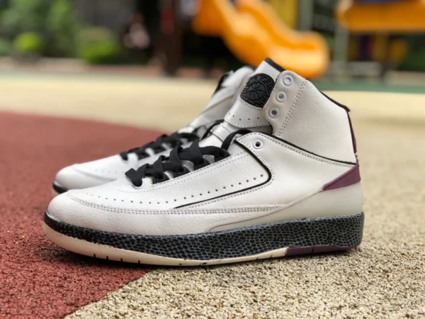 aj2 스네이크 프린트 버건디 A Ma Maniere x Air Jordan 2 레트로 레트로 농구화 블랙 스프링클 레드 스네이크 프린트 DJ4375-160