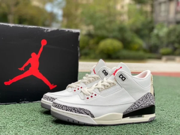 aj3 올드 화이트 시멘트 컷 피스 퓨어 오리지널 최고 상품 Air Jordan 3 "White Cement Reimagined" 올드 화이트 시멘트 레플리카 DN3707-100