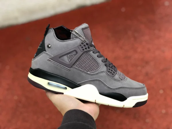 aj4 브라운 레드 AMM 가성비 버전 A Ma Maniere x Air Jordan 4 Retro AJ4 퍼플 샌드 와인 레드 브라운 농구화 DV6773-220