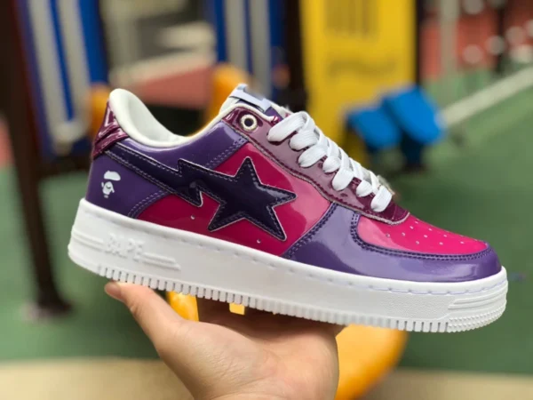 Ape Man Purple 새 버전 BAPE STA SK8 새 운동화 스타 캐주얼 신발 Ape Man 로우 탑 운동화