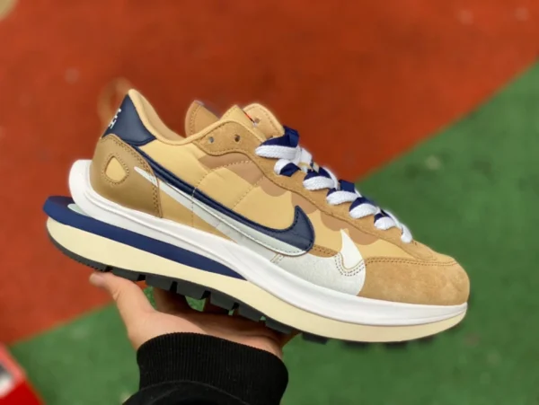 Sacai3.0 카키 lj 대외 무역 채널 버전 Nike Vaporwaffle x Sacai 연명 참깨 카키 퍼플 골드 DD1875-200