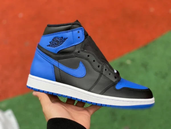 aj1 로열 블루 구모델 하이 톱 DG 퓨어 오리지날 Air Jordan 1 OG Retro Royalblue AJ1 블랙 블루 로얄 블루555088-007