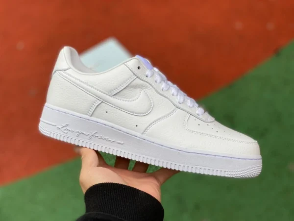 AF1 퓨어 화이트 남성 오리 조인트 퓨어 오리지널 NOCTA x 나이키 에어포스 1 조인트 로우 탑 AF1 화이트 에어포스 CZ8065-100