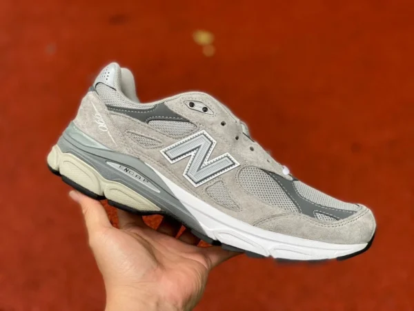 NB990 Yuanzu Grey President Edition 뉴발란스 NB990 미국산 회색 남성 및 여성 스포츠 및 레저 복고풍 운동화 M990GY3