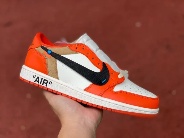 aj1ow 조인트 화이트 버클 브로큰 로우 에어 조던 1 x OFF-WHITE AJ1 OW 조인트 로우 탑 바브 블랙 토 조인트 cz0790-113