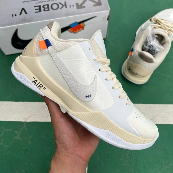 Kobe 5 연명 ow off-white s2 순수 오리지널 버전은 실제 애프터 지원 Nike Kobe x OFF-WHITE OW 연명 zk5 Kobe cz0790-11