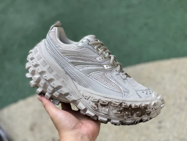 파리 타이어 슈즈 베이지 m 퓨어 오리지널 Balenciaga Balenciaga Defender 타이어 슈즈 레트로 슈즈