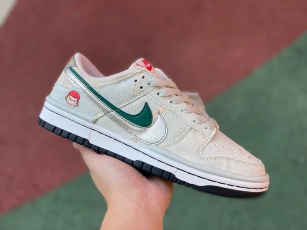 덩크 백록 벚꽃길 나이키 SB Dunk Low 사쿠라 우드 패스 라이스 백록 더블 훅 DZ2794-168