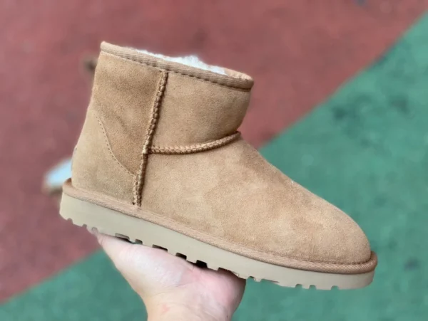 UGG 코튼 슈즈 하이탑 브라운 UGG Tasman 스웨이드 심플 캐주얼 패션 여성용 슬리퍼