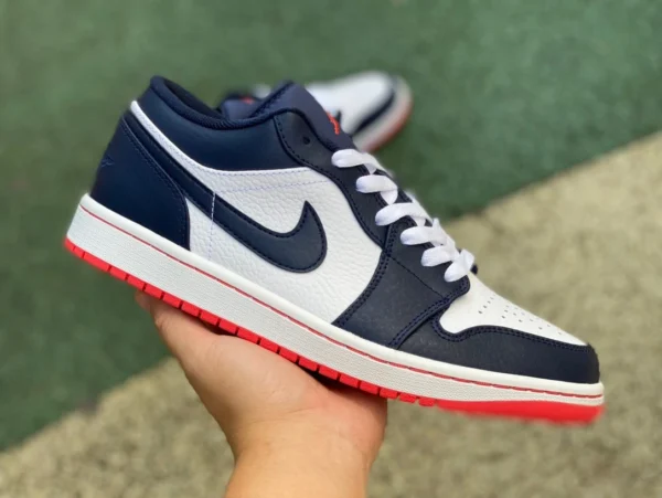 aj1 미드나잇 블루 로우 퓨어 오리지널 NIKE AIR JORDAN 1 LOW 로우탑 레트로 농구화 미드나잇 블루 553558481