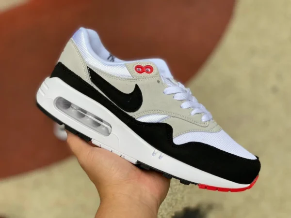 Max1 86 화이트 블랙 그레이 NIKE Air Max 1 86 OG 남성 쿠셔닝 스포츠 및 캐주얼 슈즈 DQ3989101