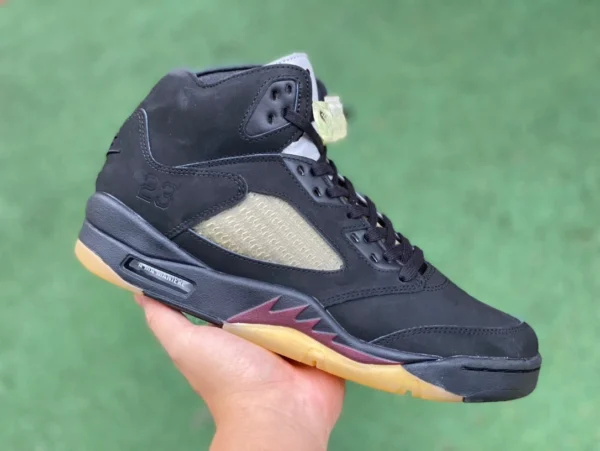 aj5amm 블랙 앤 레드 컷 피스 퓨어 오리지널 A Ma Maniére x Air Jordan 5 AJ5 블랙 앤 레드 fd1330-001