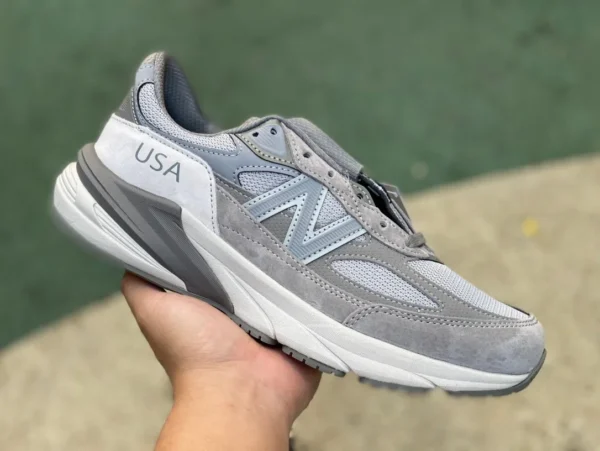 NB990v6 Yuanzu Grey 프레지던트 퓨어 오리지널 WTAPS x 뉴발란스 Made in USA 990V6 레트로 조깅화 M990WT6