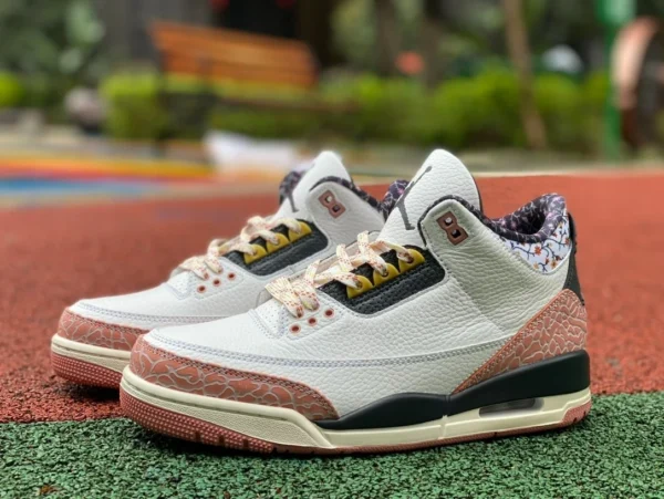 aj3 화이트 크러쉬드 플라워 Air Jordan3 AJ3 벚꽃 화이트 크러시드 플라워 441140-100 8-111