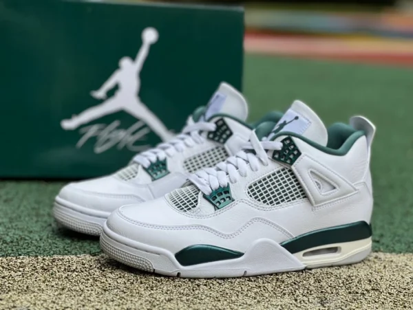 aj4 LJR 버전 에어 조던 4 "Oxidized Green" FQ8138-103용 디스트레스드 화이트 그린 산화 그린 스페셜