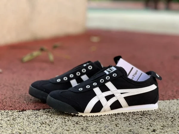 Onitsuka Tiger 흑백 퓨어 오리지널 Onitsuka Tiger MEXICO 66 로우탑