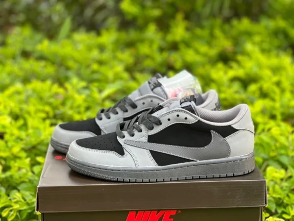 aj1 바브 로우 그레이 블랙 Tracis Scott x Air Jordan 1 Low Golf TS 조인트 바브 DM7866-775